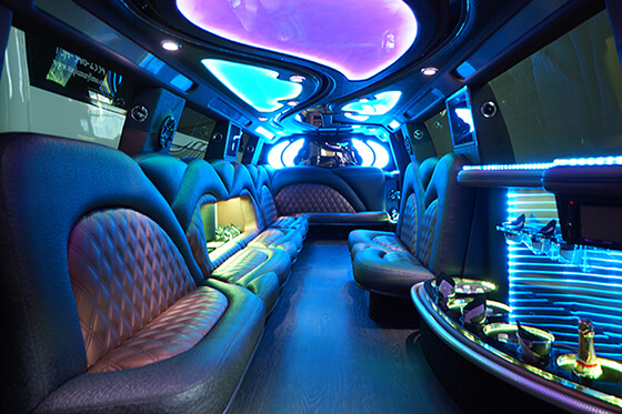 spacious cooler on limo